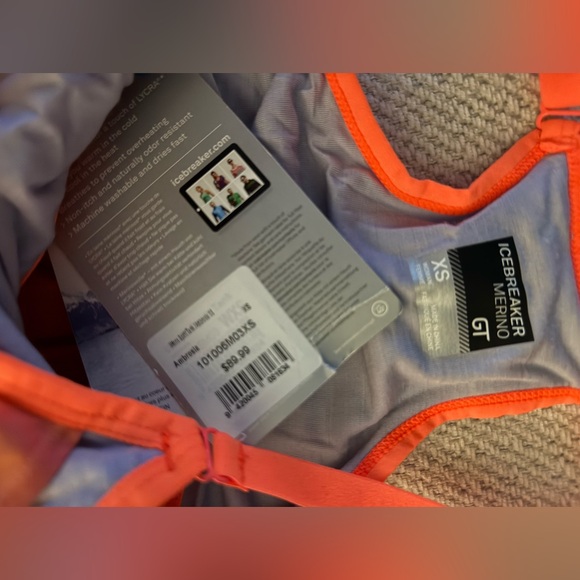 Icebreaker Women's Cool-Lite™ Spirit Tank Stripe XS, Yoga, Running - Brand New - Picture 5 of 10